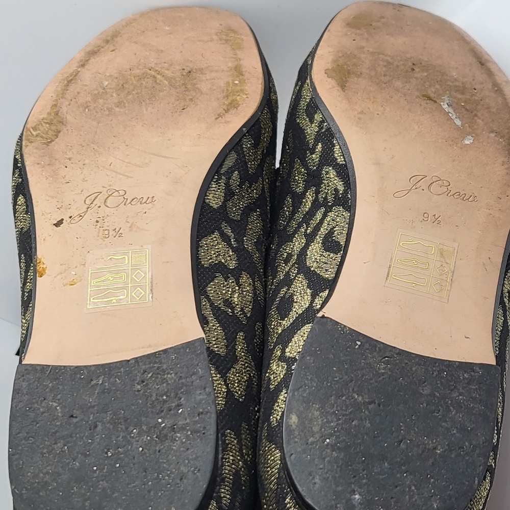 J. Crew Metallic Leopard Jacquard Loafers - Picture 8 of 9